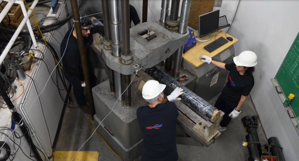 GridWrap team conducting testing.